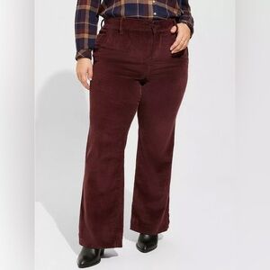 TORRID Comfort Flex Trouser Boot Corduroy High-Rise Jean Sassafras Size 20 Tall